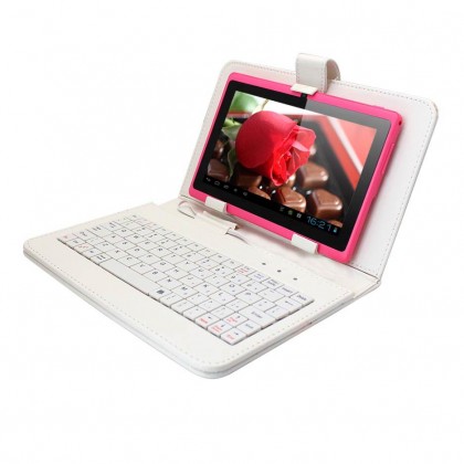 Tablet Keyboard Case Wit voor 7inch Proline Cherry Mobility Tablet €22,95