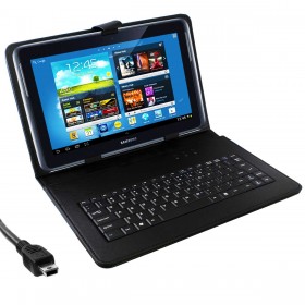Tablet Keyboard Case Wit voor GoTab SlimeLine TAB450 Yarvik Tablet €23,95