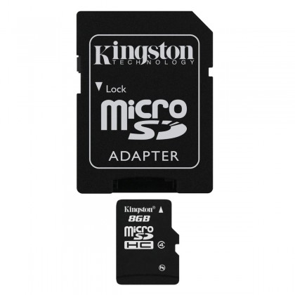 Kingston 8GB micro SD met SD adapter